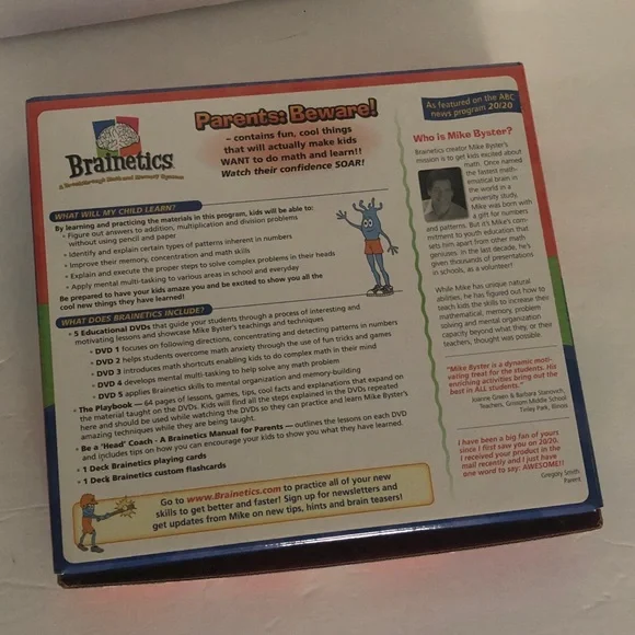 Brainetics A Math and Memory Learning System Kit - Picture 2 of 4